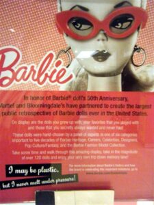 AND SPEAKING OF BARBIES……