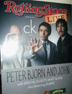 Rolling Stone Live with Peter Bjorn & John @ The Hard Rock Times Square