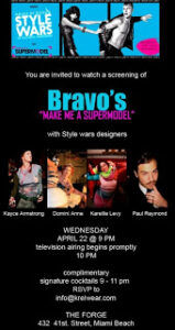 HEY MIAMI- Screening  with Designers from Bravo’s Make Me A Supermodel!