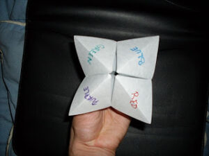 Cahootie, the Paper Fortune Teller Game, at NYIGF