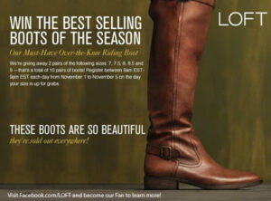 WIN the Best Selling Boots of the Season from LOFT!