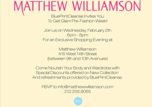 BluePrintCleanse & Matthew Williamson Invites You to Get Glam