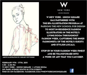 You’re Invited – Get Sketched at W Union Square!