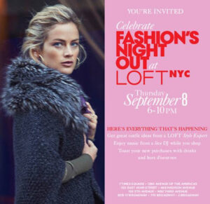 Celebrate Fashion Night Out With LOFT