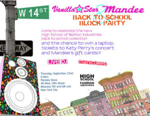 MANDEE and Vanilla Star Jeans Back-To-School Block Party