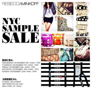 Rebecca Minkoff Handbag & Accessories Sample Sale