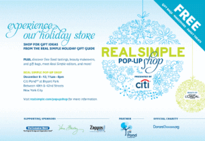 Real Simple Holiday Pop-Up Shop