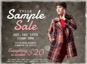 Today Only: Tulle Sample Sale in Los Angeles