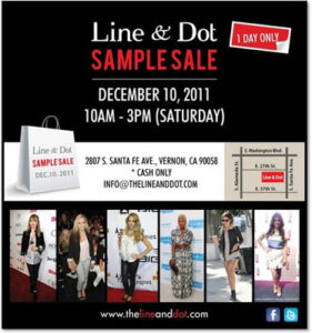 Los Angeles: Line & Dot Sample Sale