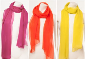 Brighten Your Day with a Chiffon Scarf by Miguelina
