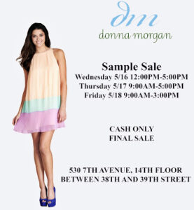 Donna Morgan Sample Sale