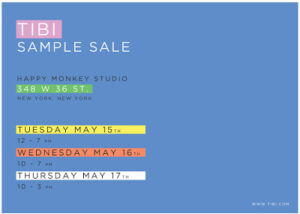 NYC Sale Alert | Tibi Sample Sale