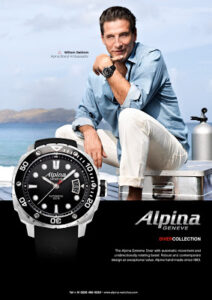 Actor & Global Alpina Brand Ambassador, William Baldwin, Celebrate Alpina Geneve’s 2012 Diver Collection