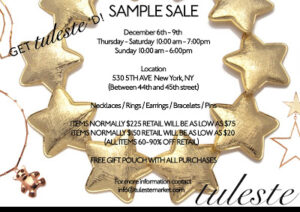 Shopping NYC | Tuleste Sample Sale