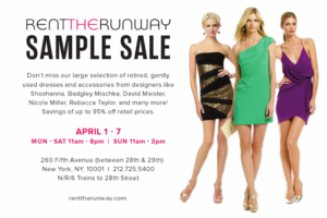 Shopping NYC | Rent The Runway Sample Sale