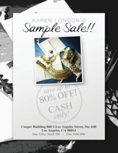 Shopping Los Angeles | Karen London Jewelry Sample Sale
