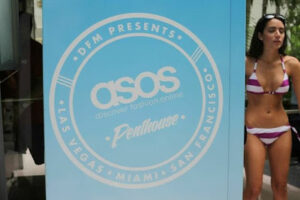 Ashley Sky in ASOS at Miami Swim Week