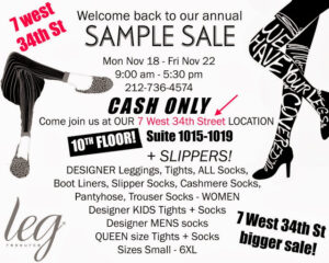 Shopping NYC: Leg Resource Holiday Sample Sale