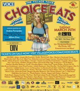 NYC Foodie Event: The Village Voice’s 7th Annual “Choice Eats” 2014