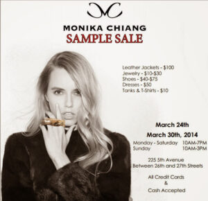 Shopping NYC | Monika Chiang Sample Sale