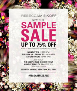 Shopping NYC: Rebecca Minkoff Sample Sale