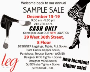Shopping NYC: Leg Resource 2014 Holiday Sample Sale
