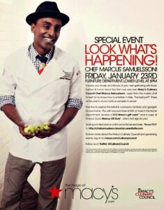 NYC EVENT ALERT: Macy’s Welcomes Chef Marcus Samuelsson to Brooklyn