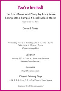 SHOPPING NYC: Tracy Reese Sample Sale