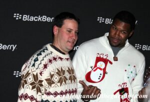 BlackBerry’s BBM Ugly Sweater Fan Night Party with Michael Strahan