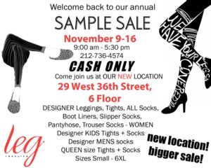 SHOPPING NYC: Leg Resource Holiday Sample Sale