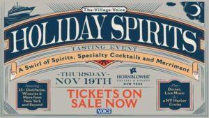 NYC Event Alert: The Village Voice 3rd Annual Holiday Spirits Cocktail Cruise