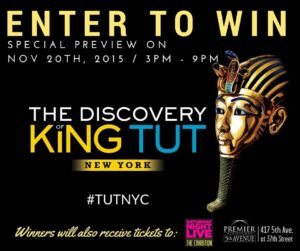 Giveaway: Enter to Win Two Tickets to The Discovery of King TUT