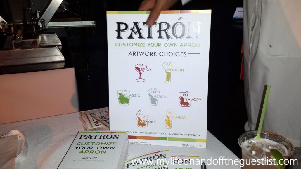 Patron_Margarita_Lab_Apron_Screen_Printing2_www.mylifeonandofftheguestlist.com