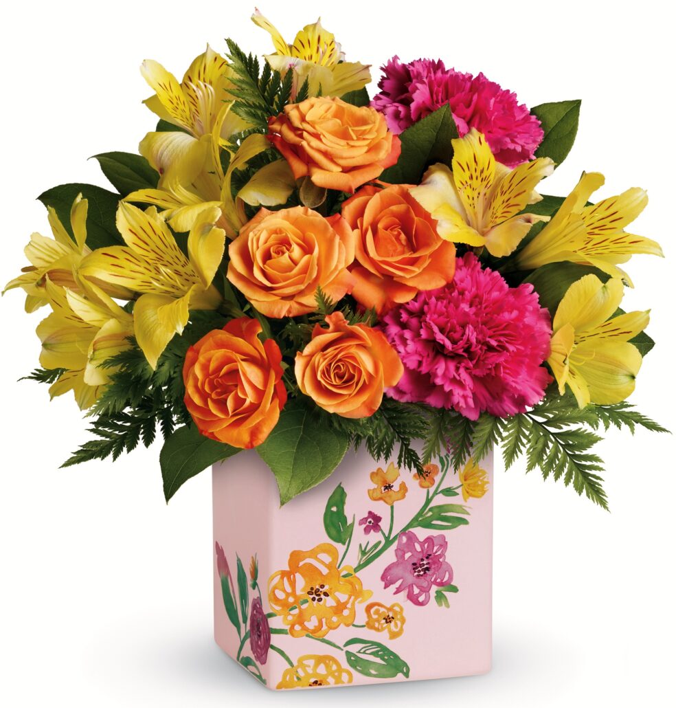 Teleflora Painted Blossoms Bouquet