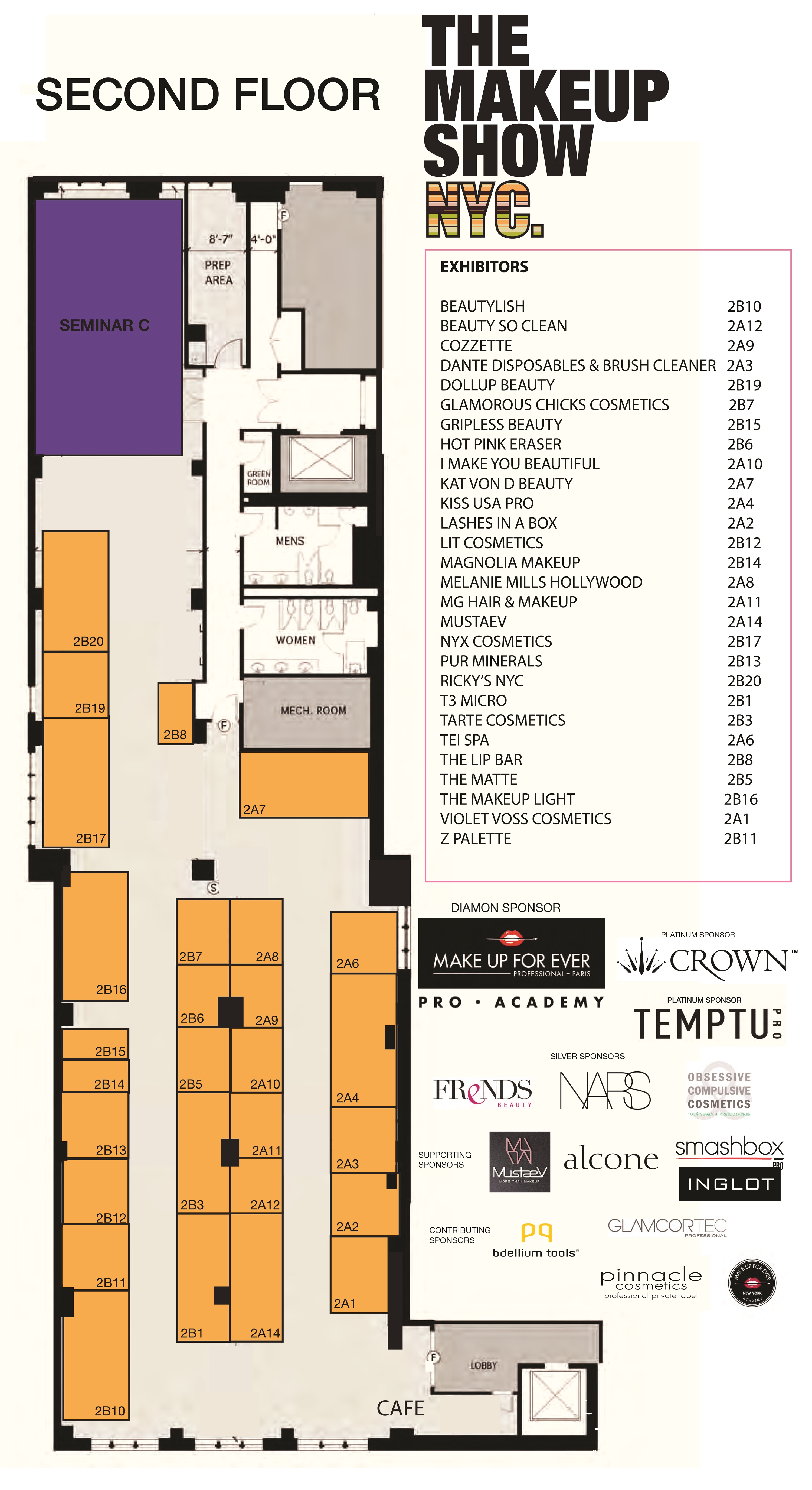 The Makeup Show second floor plan