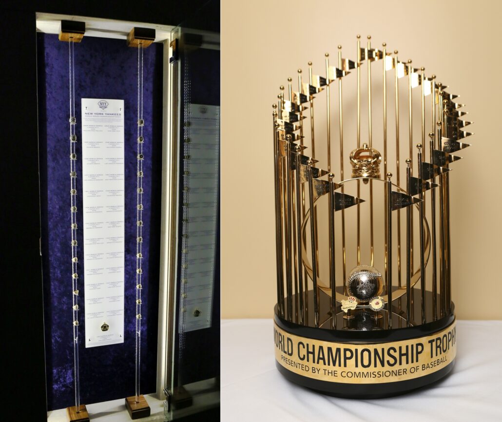 World Series Ring Display and Trophy