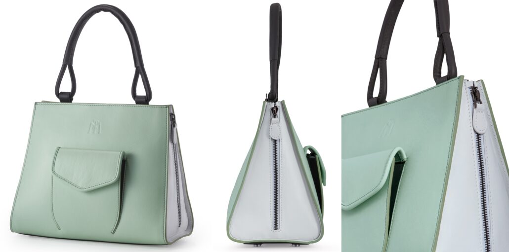 Tres Tricolor Mint handbag