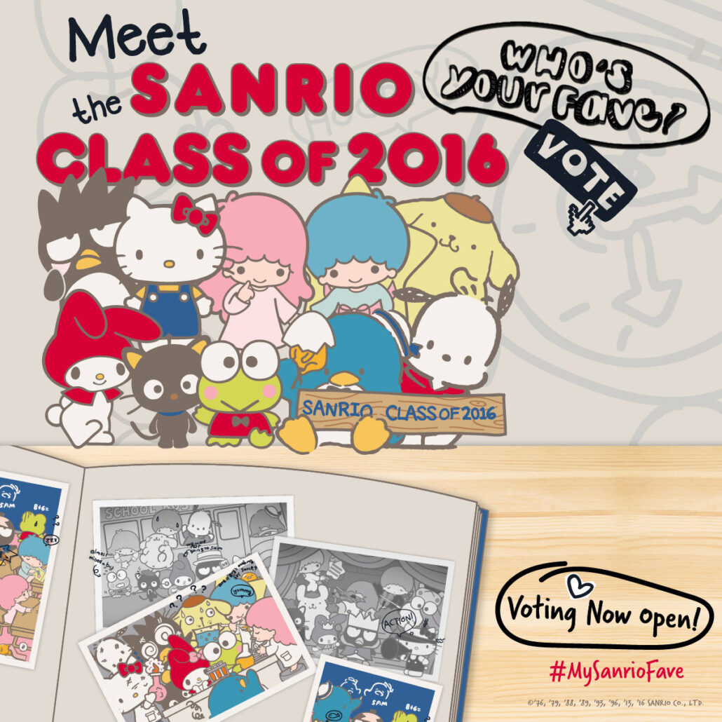 Spot your favourite Sanrio character? Remember to vote for them in