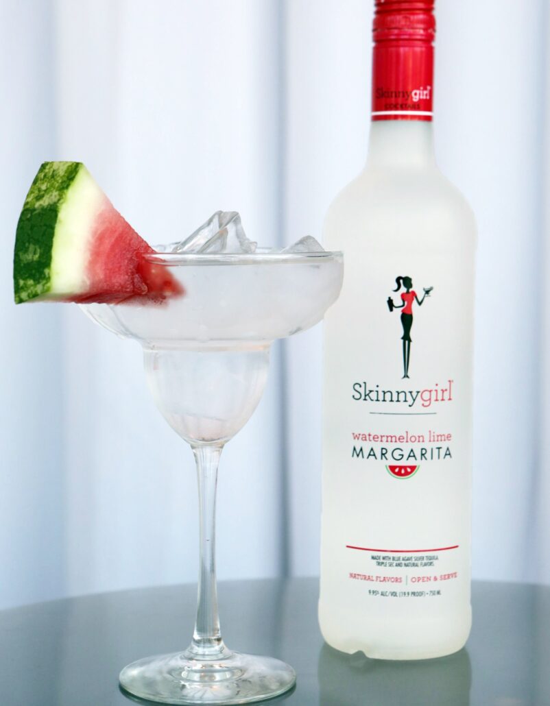 Bethenny Frankel and her “Skinnyguys” toast the launch of new Skinnygirl Watermelon Lime Margarita following an appearance in Chicago on June 18, 2016. (Jean-Marc Giboux/AP Images for Skinnygirl Cocktails)