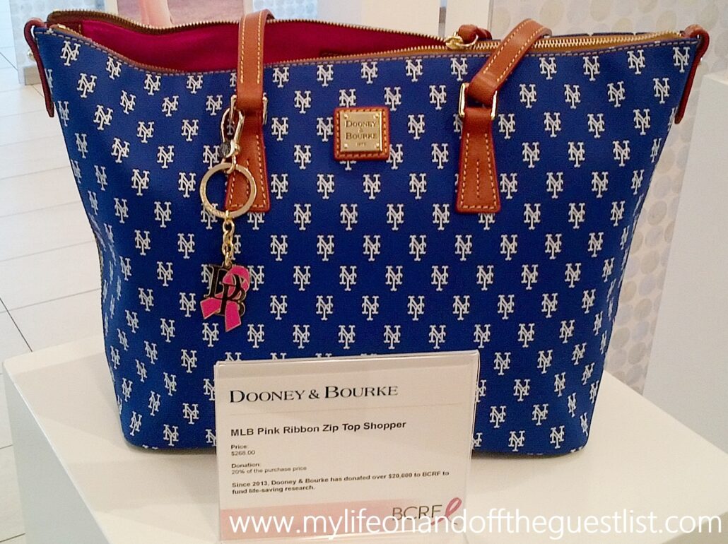 Dooney_&_Bourke_MLB_Pink_Ribbon_Zip_Top_Shopper_www.mylifeonandofftheguestlist.com