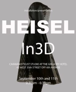 NYFW Fashion Event: You’re Invited to the HEISEL in 3D Installation