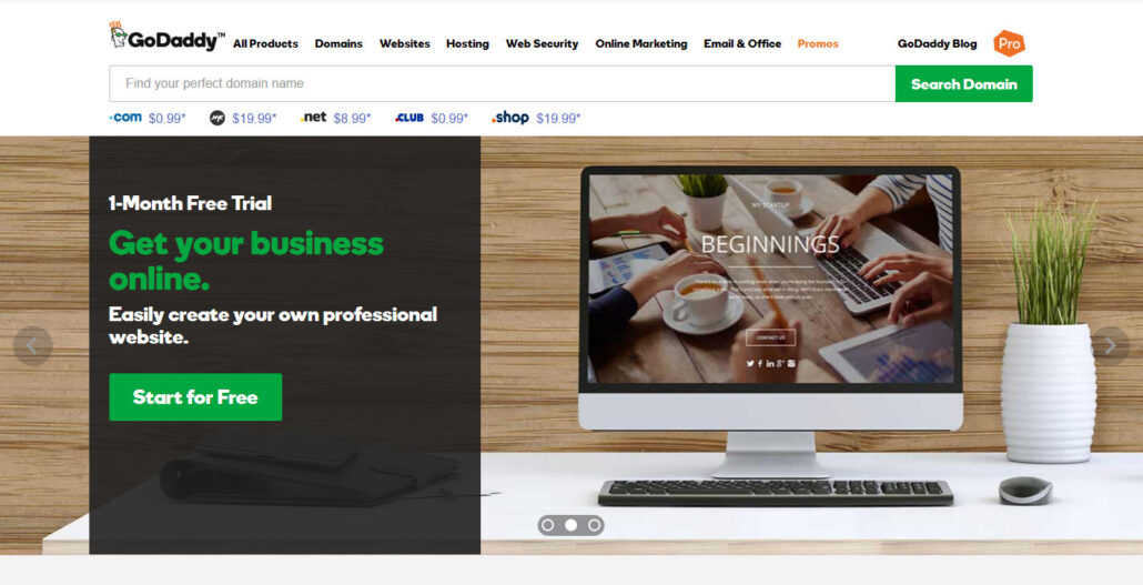 godaddy wordpress