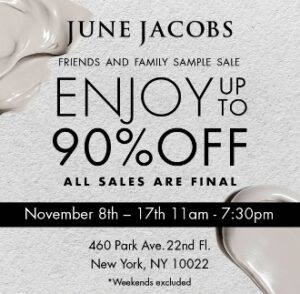 SHOPPING NYC: June Jacobs and Peter Thomas Roth Sample Sale