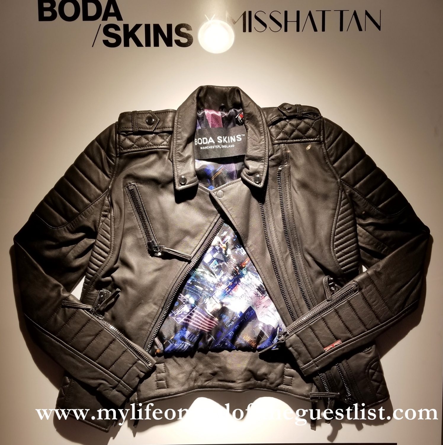 Boda Skins X Misshattan Limited Edition New Yorkers Leather Jacket