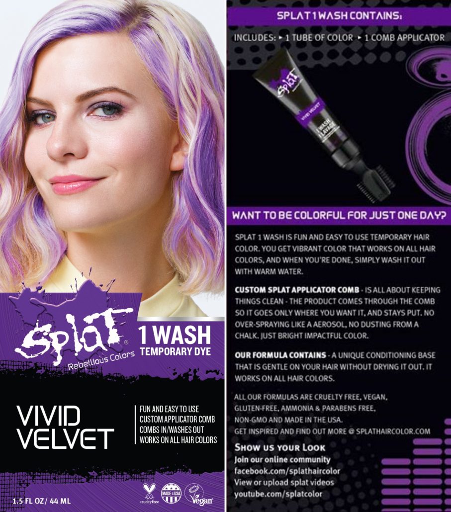 Giveaway Splat Hair Color 1 Wash Temporary Hair Dye