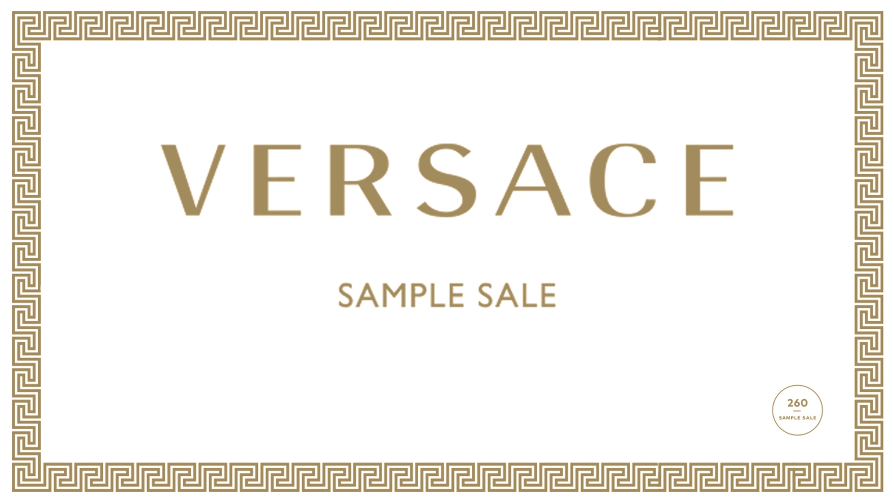 SHOPPING NYC: Versace Versace Versace Sample Sale