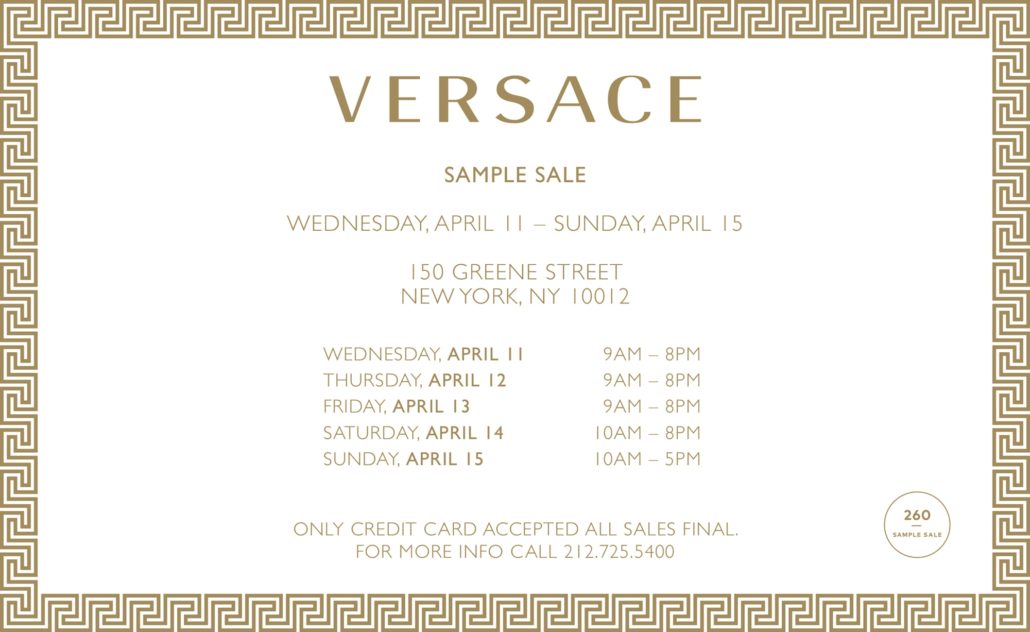 versace sale