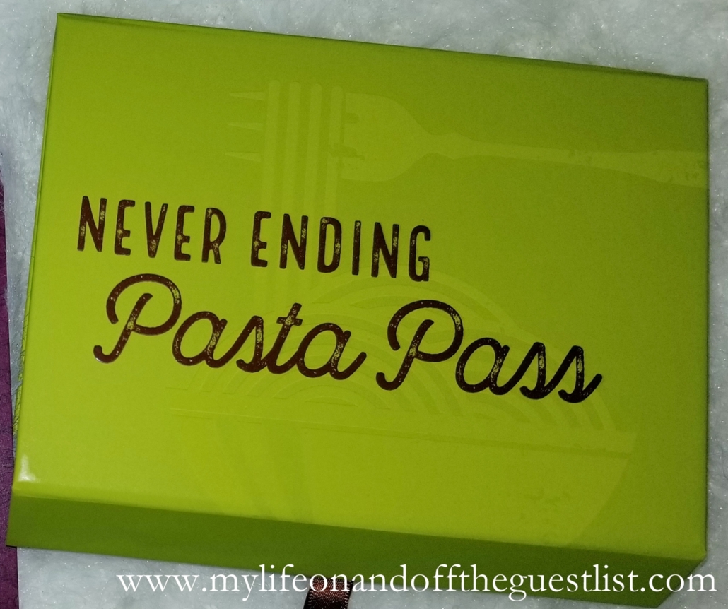 Olive Garden Never Ending Pasta Pass