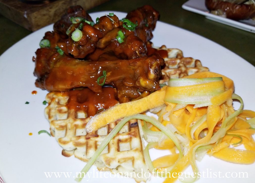 The Archer Bar Fare - Buffalo maple Duck Wings & Waffle