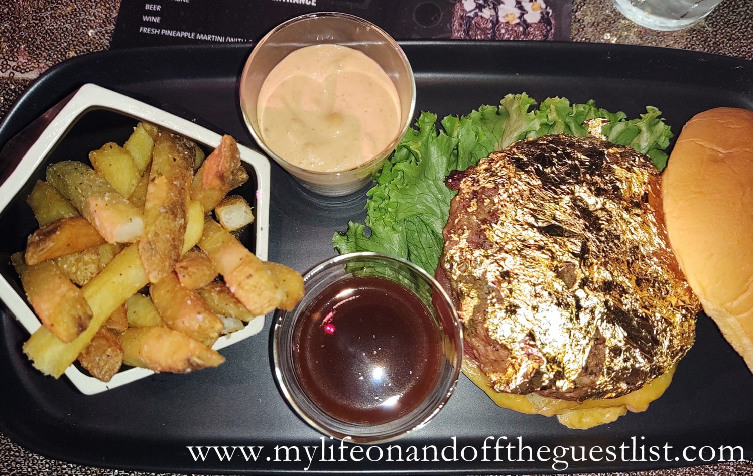 Hard Rock Cafe The 24Karat Gold Leaf Steak Burger My Life